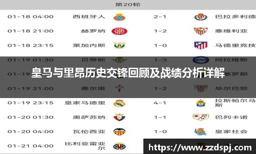 皇马与里昂历史交锋回顾及战绩分析详解